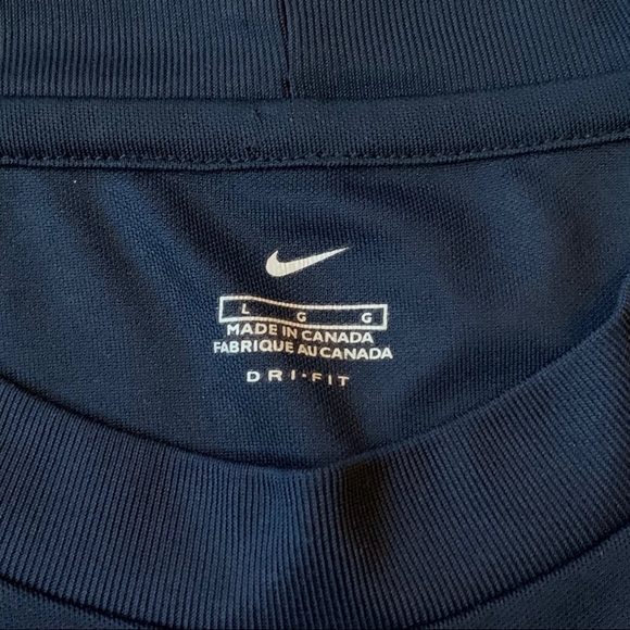 NAVY BLUE NIKE SWOOSH TEE - Picture 3 of 3